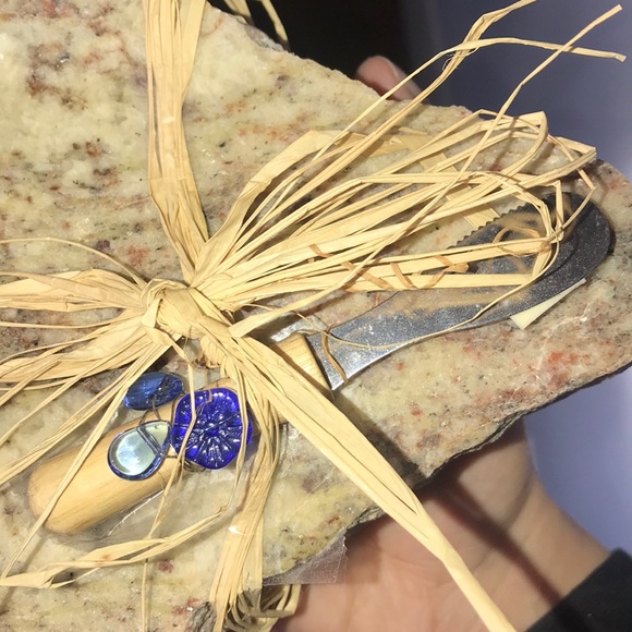 Granite Cheese Board with spreading knife! - Picture 4 of 4